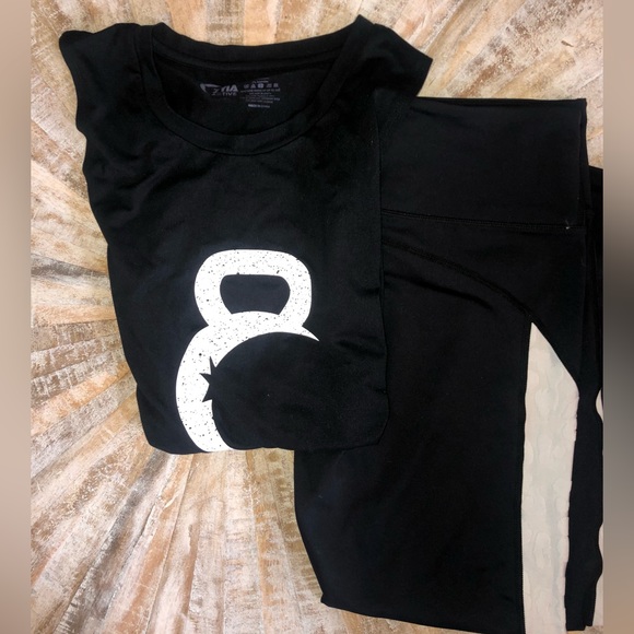 Zyia Bundle Lot Leggings Tank Top 12 XXL Barbell - Picture 2 of 2